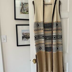 Geometric Patterned Sleeveless Dress